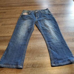 Live Hard Jeans Size 12 Bootcut Flare RN94894